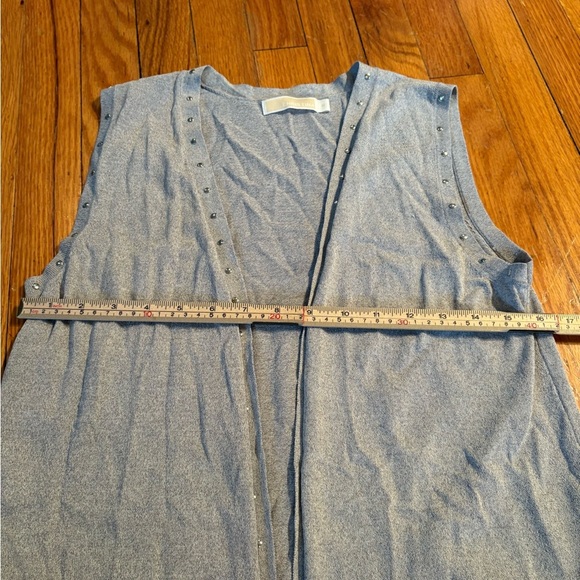 Christina by Michael Kors Sleeveless Studded Cardigan - Picture 5 of 10